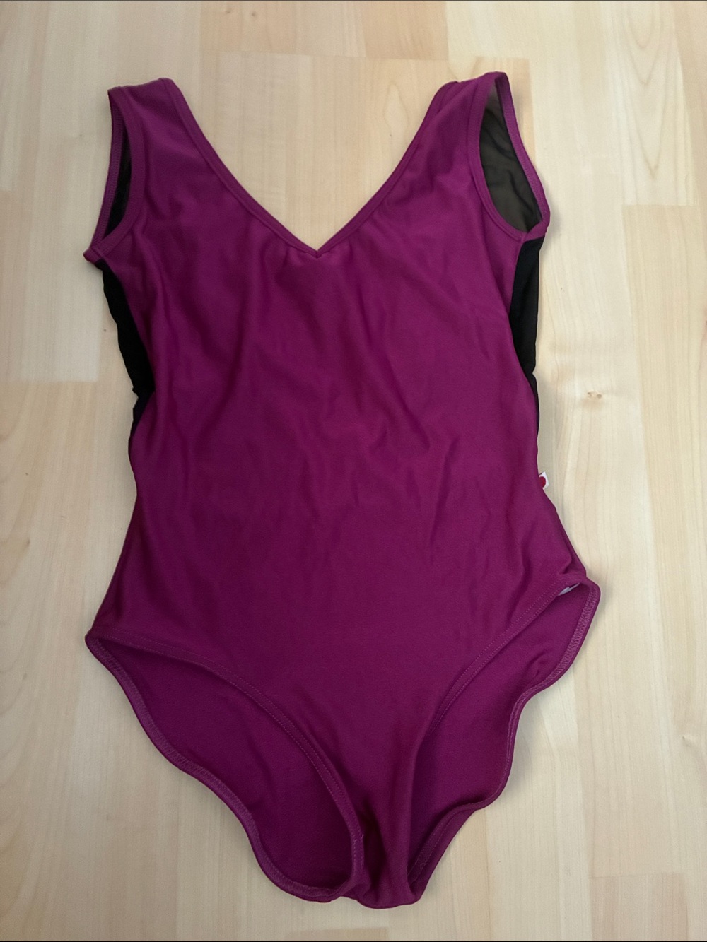 Yumiko Gina Berry/ Black Mesh Leotard M